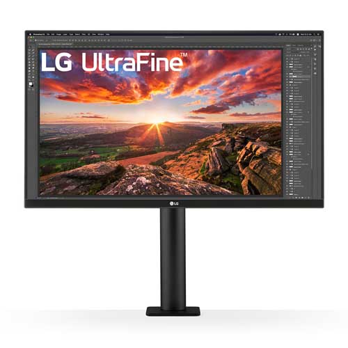 LG 27UN880 27 Inch UltraFine 4K UHD IPS Ergo Black Monitor - Image 2