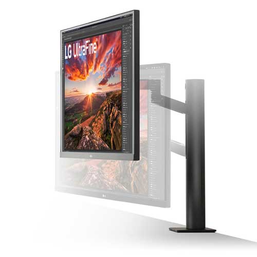 LG 27UN880 27 Inch UltraFine 4K UHD IPS Ergo Black Monitor - Image 3