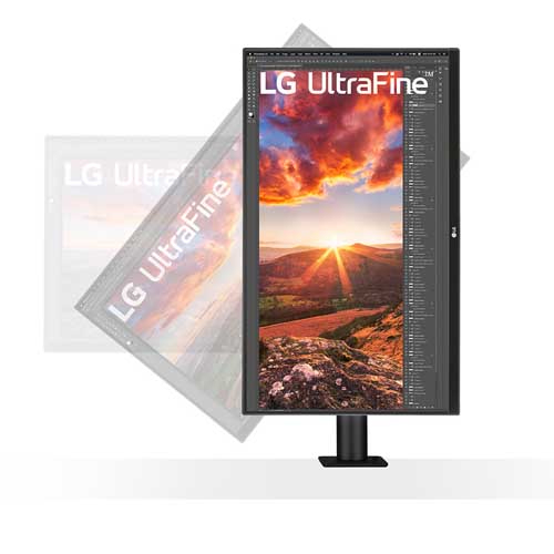 LG 27UN880 27 Inch UltraFine 4K UHD IPS Ergo Black Monitor - Image 5