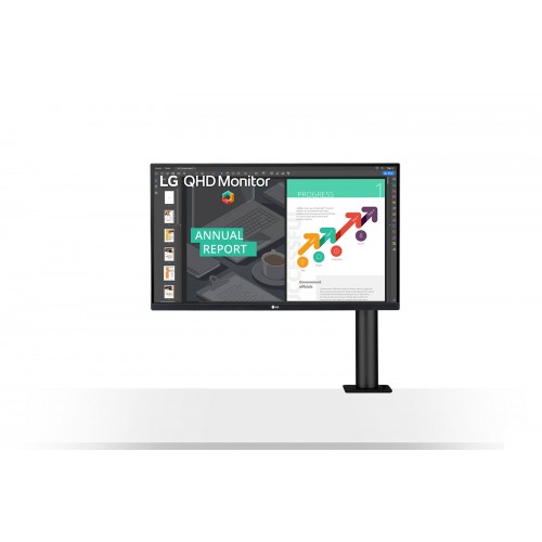 LG 27QN880 27 Inch 2K QHD IPS Ergo Black Monitor - Image 2