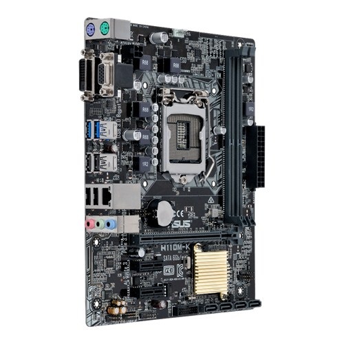 Asus Prime H410M-CS DDR4 10th Gen Intel 1200 Socket Micro ATX Motherboard - Image 2