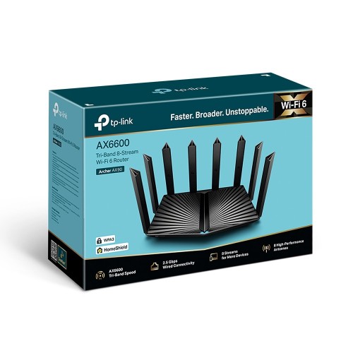 TP-Link Archer AX90 AX6600 6600Mbps Tri-Band Gigabit Wi-Fi 6 Router - Image 4