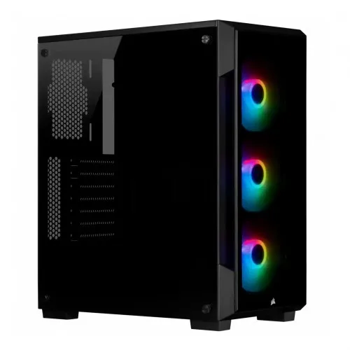 Corsair iCUE 220T RGB Tempered Glass Mid-Tower Smart Case -Black - Image 2