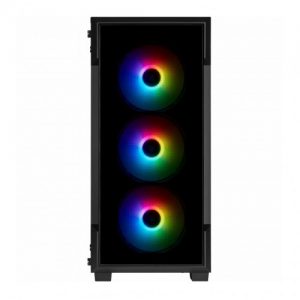 Corsair iCUE 220T RGB Tempered Glass Mid-Tower Smart Case -Black