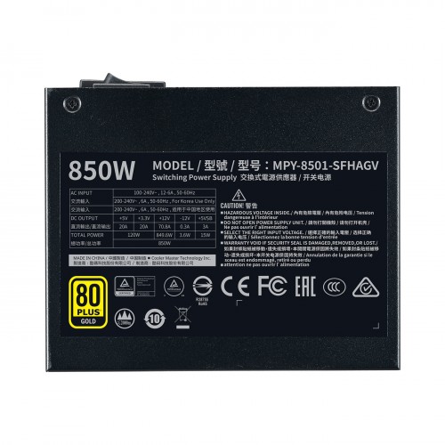 Cooler Master V850 SFX GOLD Full Modular 850W 80 PLUS Gold Power Supply - Image 5