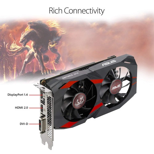 Asus Cerberus GeForce GTX 1050 Ti OC Edition 4GB GDDR5 Graphics Card - Image 3