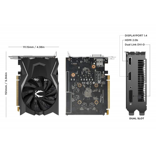 Zotac Gaming GeForce GTX 1650 OC 4GB GDDR6 Graphics Card - Image 2