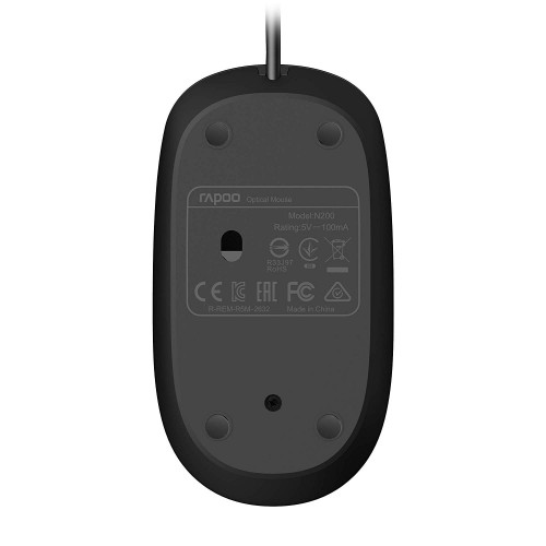 Rapoo N200 Wired Optical Mouse - Image 3