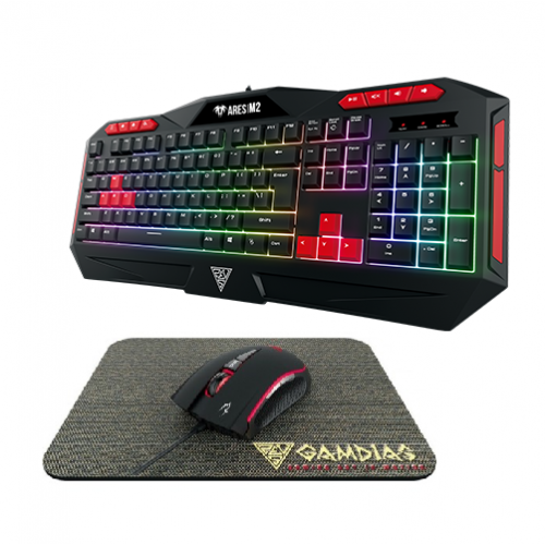Gamdias ARES M2 Gaming Keyboard, Mouse and Mouse Mat Combo - Image 2