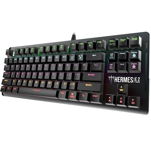 Gamdias Hermes E2 7 Color Backlit Brown Switch Mechanical Gaming Keyboard - Image 2