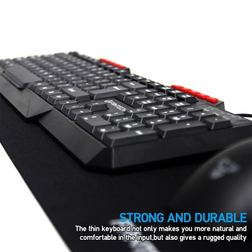 Fantech K210 Silent Multimedia USB Office Use Keyboard Black - Image 3