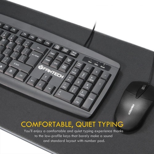 Fantech KM100 USB Keyboard Mouse Combo Black - Image 4