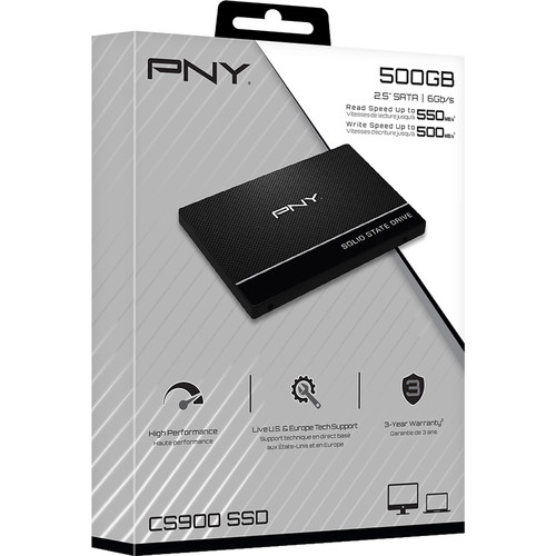 PNY CS900 500GB 2.5" SATA III Internal SSD - Image 2