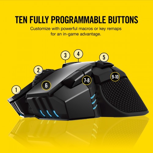 Corsair Ironclaw Wireless Bluetooth USB Gaming Mouse - Image 4