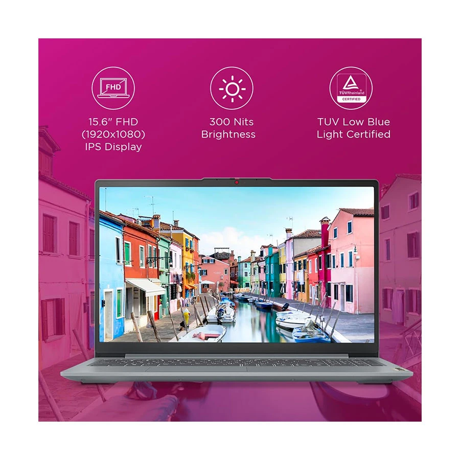 Lenovo IdeaPad Slim 3 15AMN8 AMD Ryzen 5 7520U 16GB RAM, 512GB SSD 15.6 Inch FHD Display Arctic Grey Laptop - Image 4