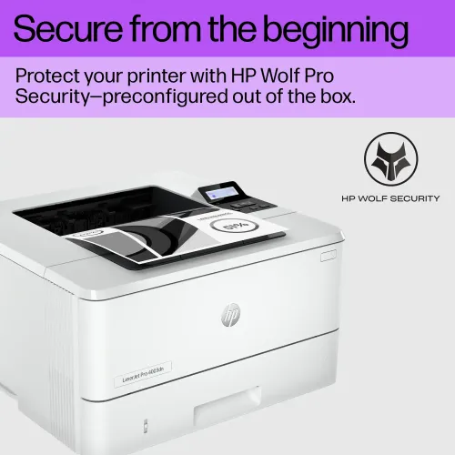 HP LaserJet Pro 4003dn Single Function Mono Laser Printer - Image 2