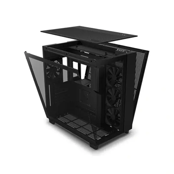 NZXT CM-H91FB-01 H9 Flow Edition ATX Mid Tower Casing - Black - Image 2
