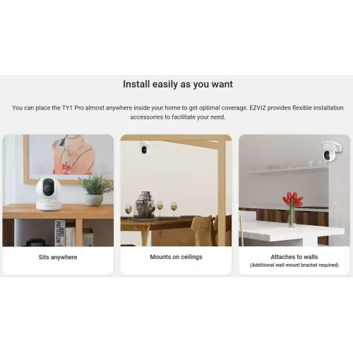 EZVIZ TY1 Pro FHD WiFi Smart Dome IP Camera - Image 3